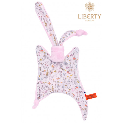 Doudou Pink Barn. Cadeau de naissance personnalisé et made in France. Doudou Nin-Nin