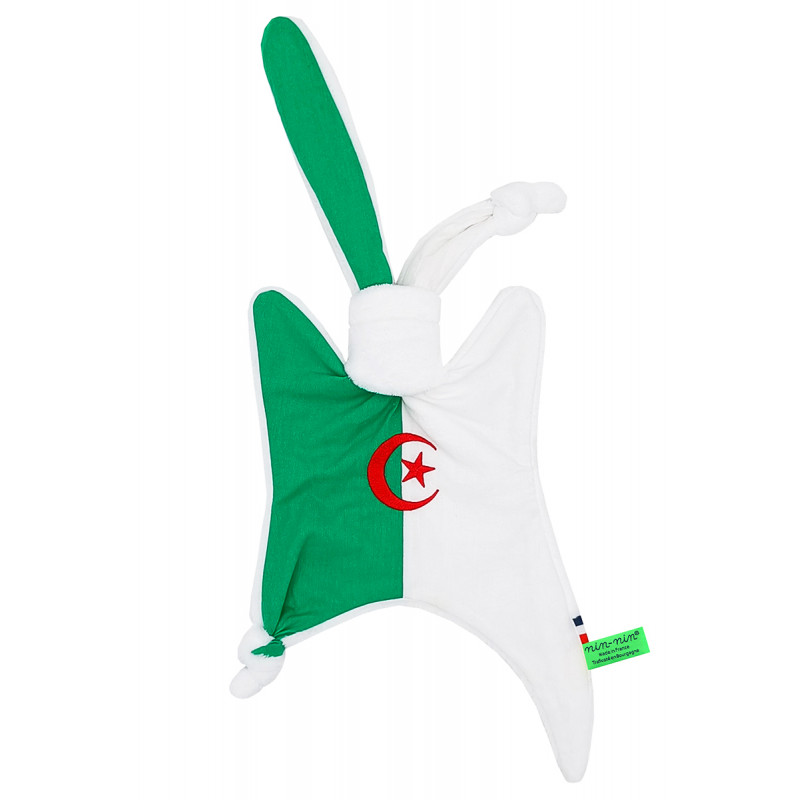 Doudou Le Algérien. Cadeau de naissance personnalisé et made in France. Doudou Nin-Nin