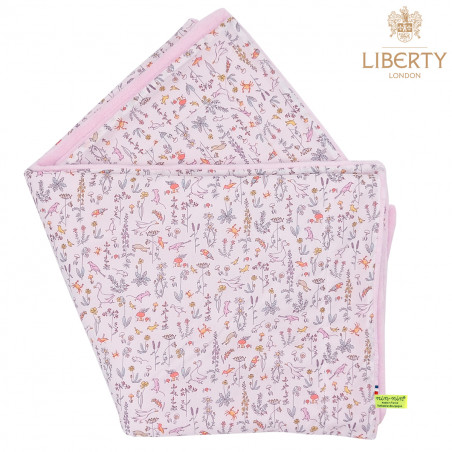 Couverture Le Pink Barn personnalisable pour bébé. Couverture fabriquée en France.