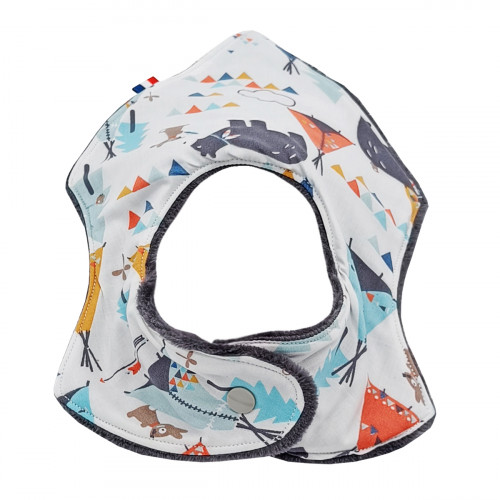 Pression bavoir bandana personnalisable "Tipi". Made in France. Nin-Nin