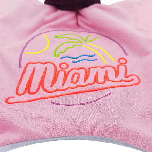 Tissus doudou Miami. Cadeau de naissance personnalisé et made in France. Doudou Nin-Nin