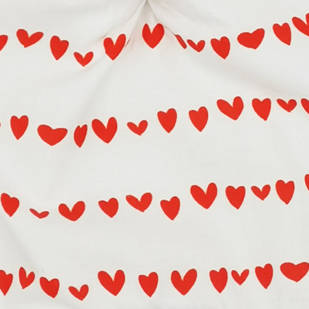 Tissu doudou Le Amore. Cadeau de naissance personnalisé et made in France. Doudou Nin-Nin