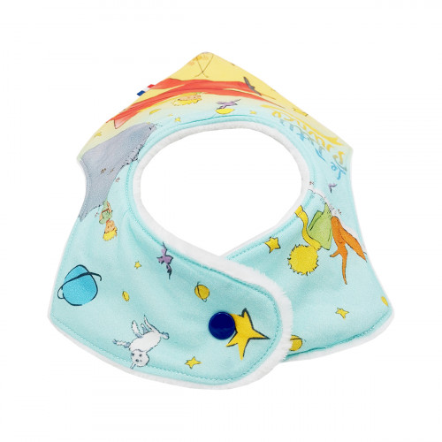 Pression bavoir bandana personnalisable Le Petit Prince. Made in France. Nin-Nin