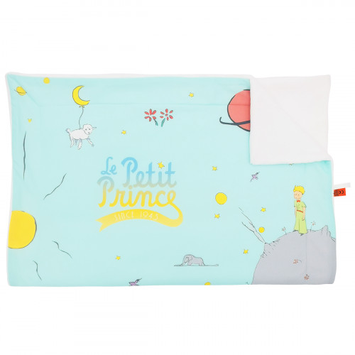 Couverture Le Petit Prince personnalisable pour bébé. Couverture fabriquée en France.