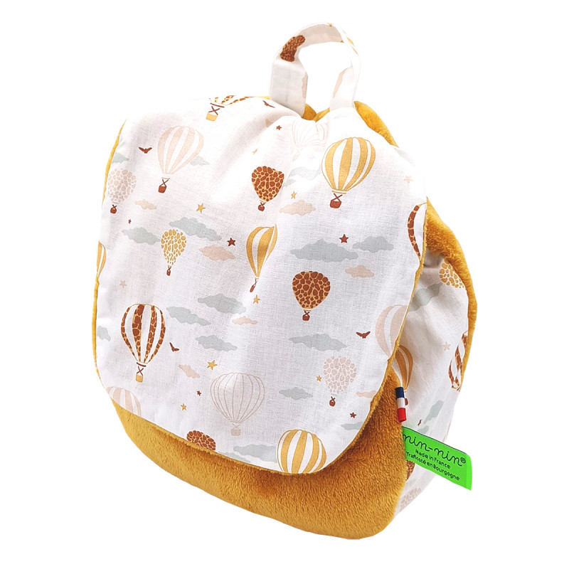 Sac à dos Montgolfière pour bébé ou pour enfant personnalisable. Idéale pour la crêche ou la maternelle. Fabrication Française Sac à dos Montgolfière pour bébé ou pour enfant personnalisable. Idéale pour la crêche ou la maternelle. Fabrication Française
