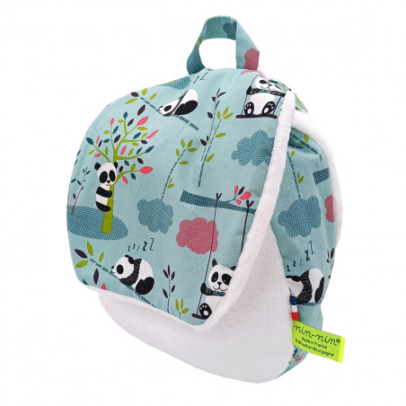 Sac à dos Panda pour bébé ou pour enfant personnalisable. Idéale pour la crêche ou la maternelle. Fabrication Française