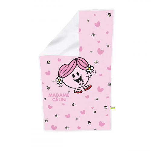 Plaid Monsieur Madame personnalisable pour bébé. Couverture fabriquée en France.