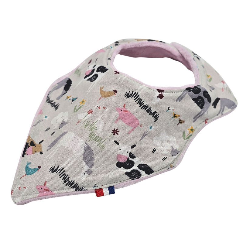 Bavoir bandana personnalisable. Made in France. Nin-Nin Bavoir bandana personnalisable. Made in France. Nin-Nin