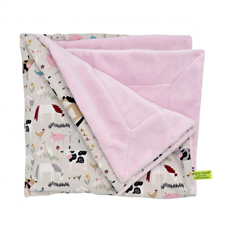 Plaid personnalisable pour bébé. Couverture fabriquée en France.