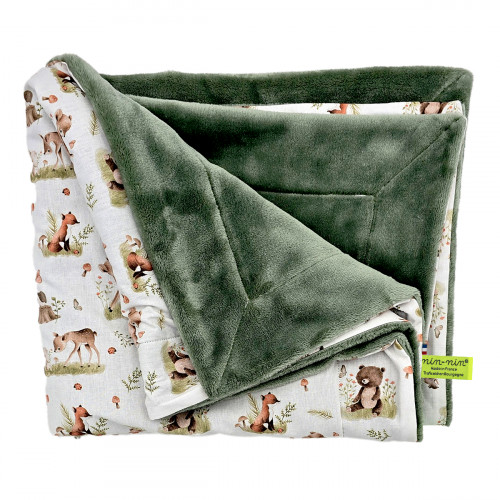 Plaid personnalisable pour bébé. Couverture fabriquée en France.