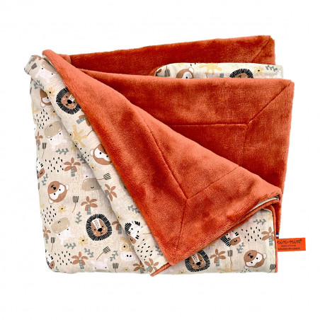 Plaid personnalisable pour bébé. Couverture fabriquée en France.