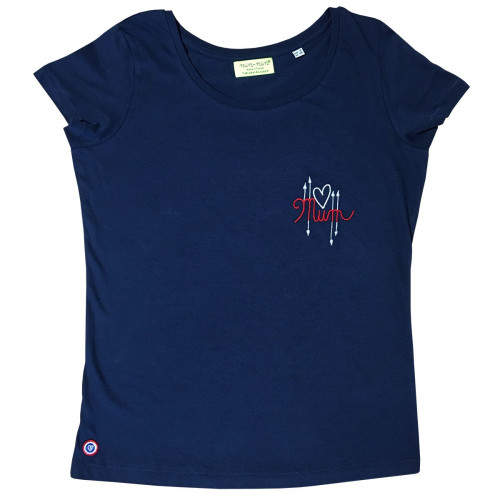 T-SHIRT FEMME "MUM" NAVY