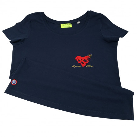 T-SHIRT FEMME BRODERIE "REINE MERE"