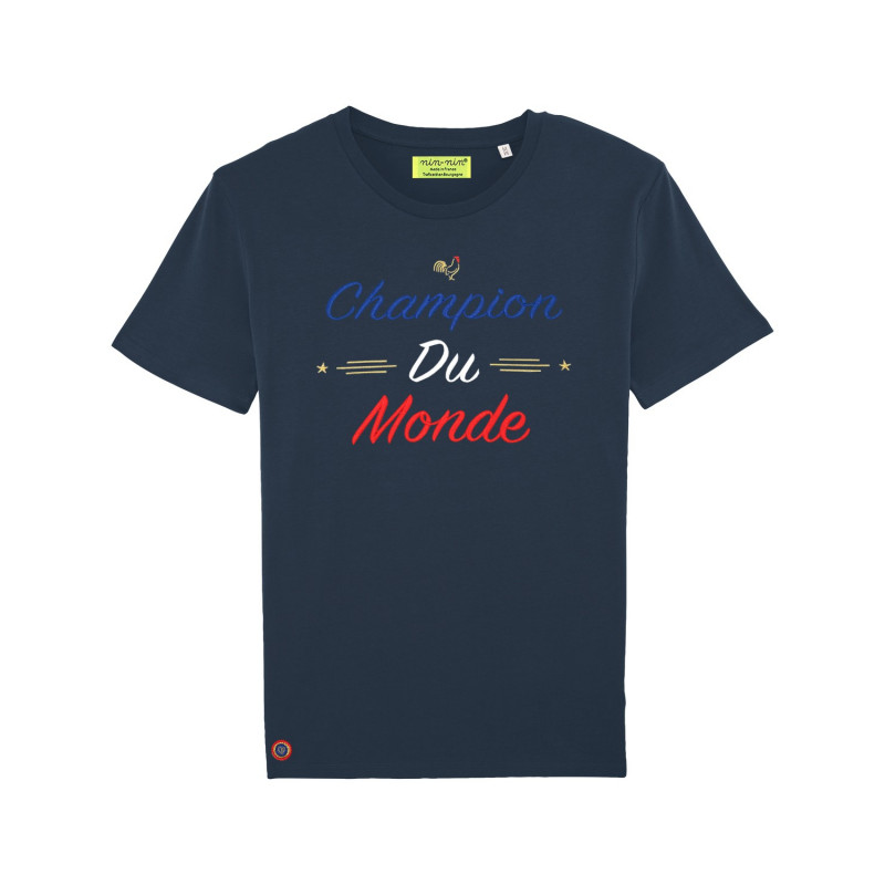 Navy Champion Du Monde Man's T-shirt Navy Champion Du Monde Man's T-shirt