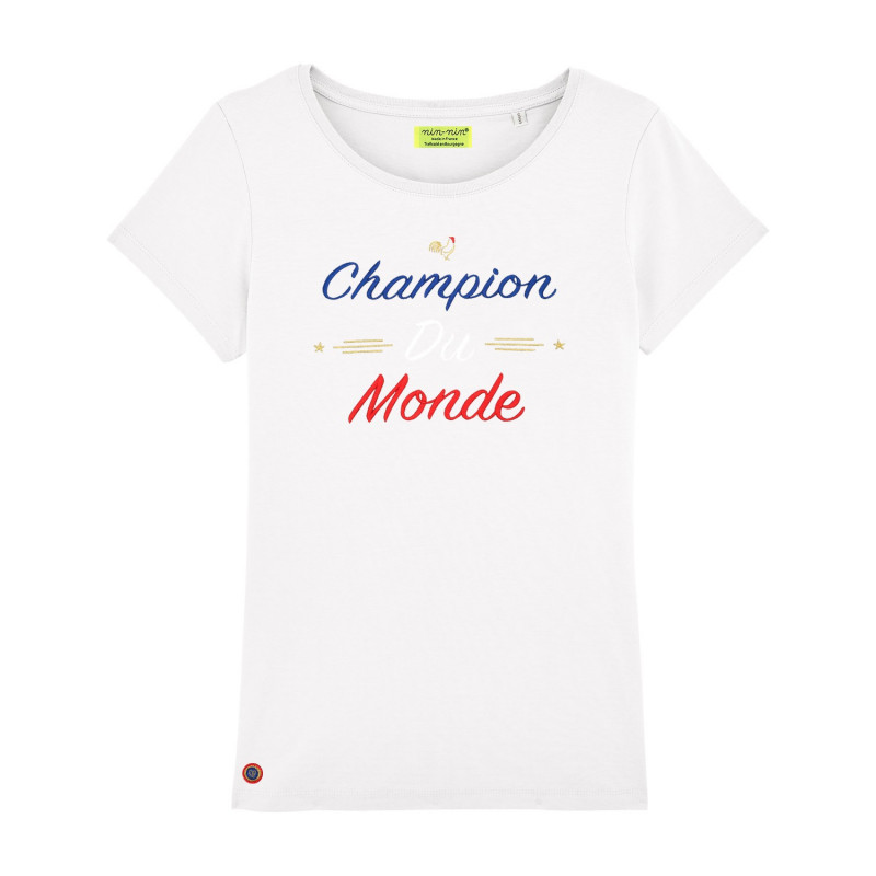 White Champion Du Monde Woman T-shirt White Champion Du Monde Woman T-shirt
