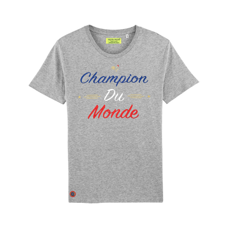 Grey Champion Du Monde Man's T-Shirt Grey Champion Du Monde Man's T-Shirt