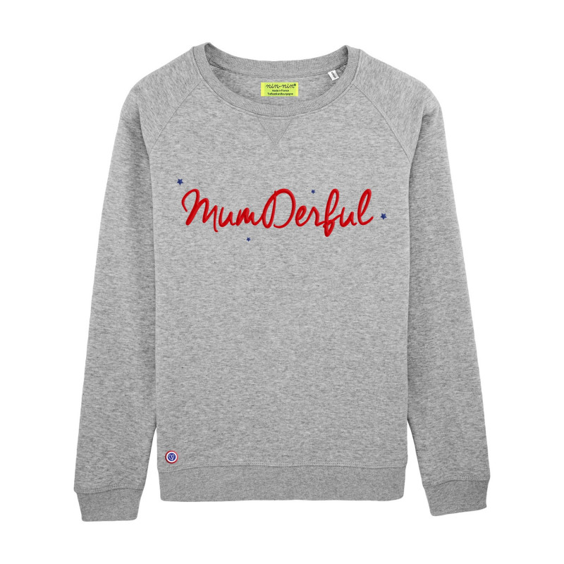 SWEAT FEMME MUMDERFUL GRIS CHINE