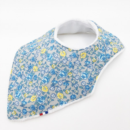 Coffret de naissance bavoir Liberty bleu