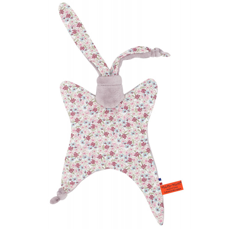 Doudou Le Liberty Parme. Cadeau de naissance original et made in France Doudou Le Liberty Parme. Cadeau de naissance original et made in France