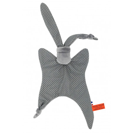 Doudou Le Gris Souris. Cadeau de naissance original et made in France