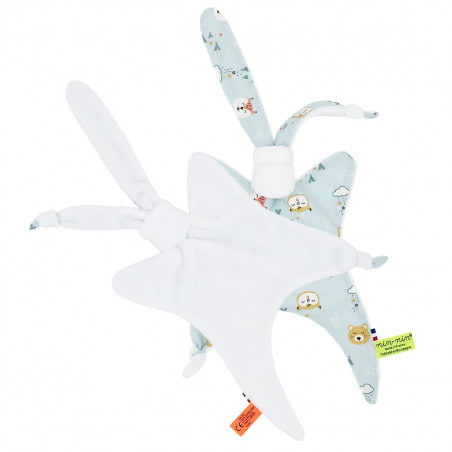 Vue arrière doudou Le Dakota. Cadeau de naissance original et made in France