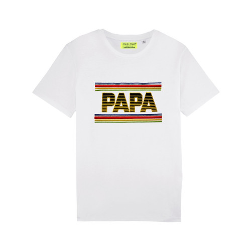 T-SHIRT HOMME "PAPA" BLANC