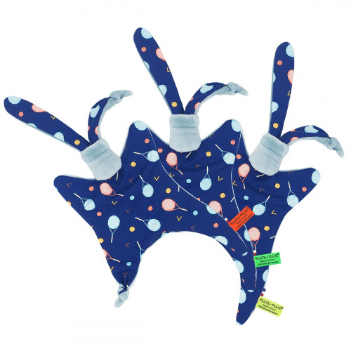 Etiquettes doudou personnalisable Le Tennisman. Cadeau de naissance original et made in France