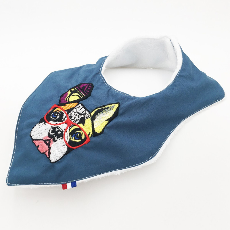 Bavoir bandana personnalisable Le French Bulldog. Made in France Bavoir bandana personnalisable Le French Bulldog. Made in France