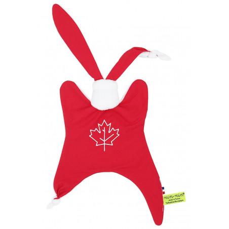 Doudou Le Canadien. Cadeau de naissance original personnalisable et made in France.