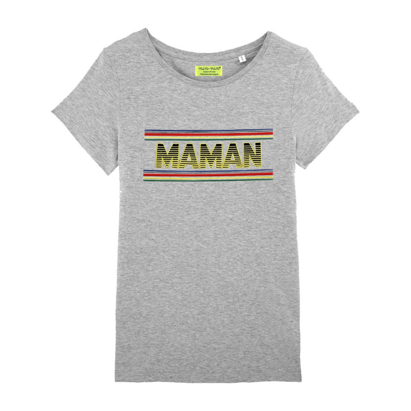 Original shirt for women. Embroidery MAMAN. Made in France Original shirt for women. Embroidery MAMAN. Made in France