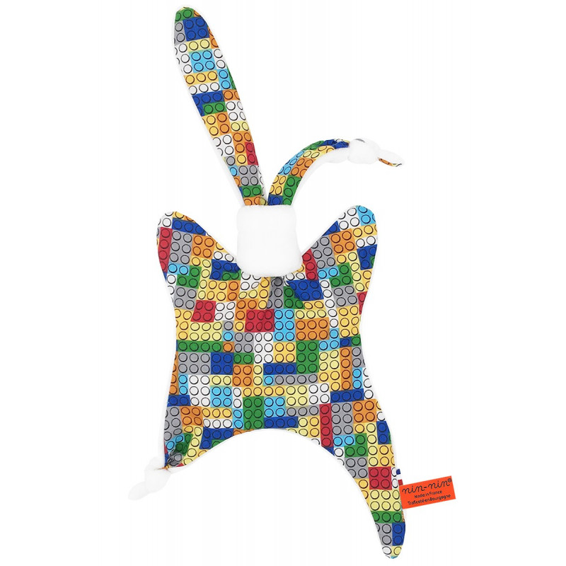 Personalised baby comforter Lego. Made in France Personalised baby comforter Lego. Made in France