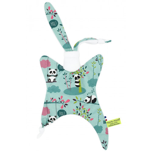 Doudou Panda. Cadeau de naissance original personnalisable et made in France.