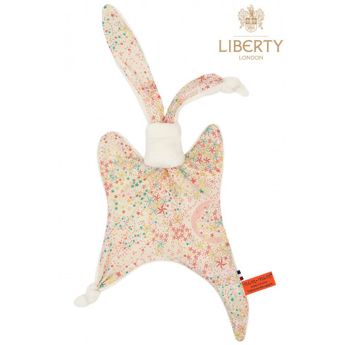 Doudou personnalisable Le Poppy Liberty of London. Style Jacadi. Cadeau de naissance original et made in France.