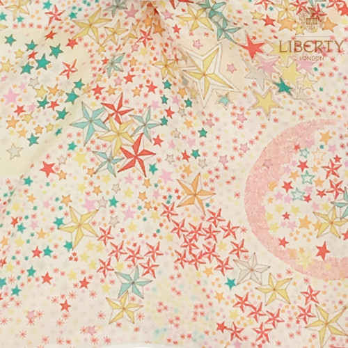 Tissu doudou personnalisable Le Poppy Liberty of London. Style Jacadi. Cadeau de naissance original et made in France.