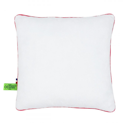 Vue de dos coussin Santorin. Cadeau de naissance original personnalisable et made in France.