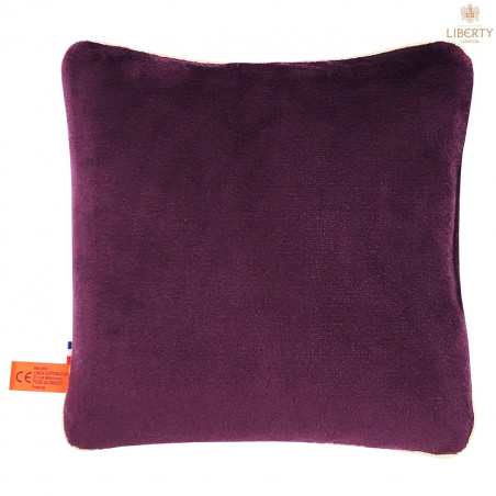 Coté peluche coussin Victoria Liberty of London. Cadeau de naissance original personnalisable et made in France. Nin-Nin
