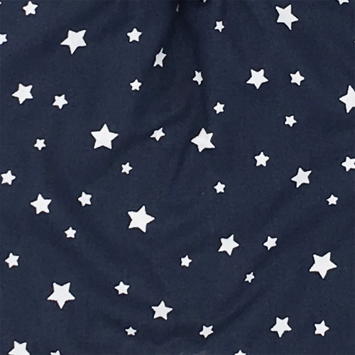 Tissu doudou l'Orion représentant des étoiles sur fond marine. Cadeau personnalisable et made in France. Marque Nin-Nin