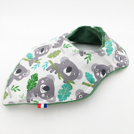 Bavoir Koala. Original et fabriqué en France. Marque Nin-Nin
