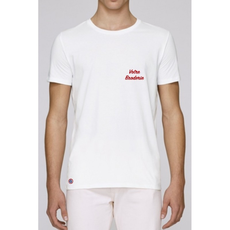 T-shirt homme blanc made in France - Garçon Français