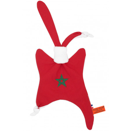 Doudou Le Marocain. Cadeau de naissance original personnalisable et made in France. Marque Nin-Nin