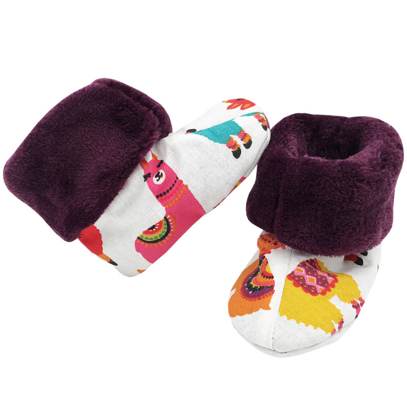 Chaussons hauts botton Péruvien pour bébé. Cadeau de Naissance Made in France. Nin-Nin Chaussons hauts botton Péruvien pour bébé. Cadeau de Naissance Made in France. Nin-Nin