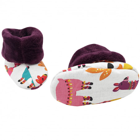 Bottons péruvien lamas pour bébé. Cadeau de Naissance Made in France. Nin-Nin
