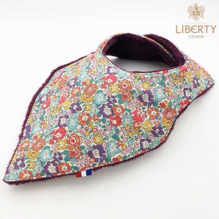 Bavoir Bandana Victoria personnalisable au prénom de bébé. Original et fabriqué en France. Marque Nin-Nin