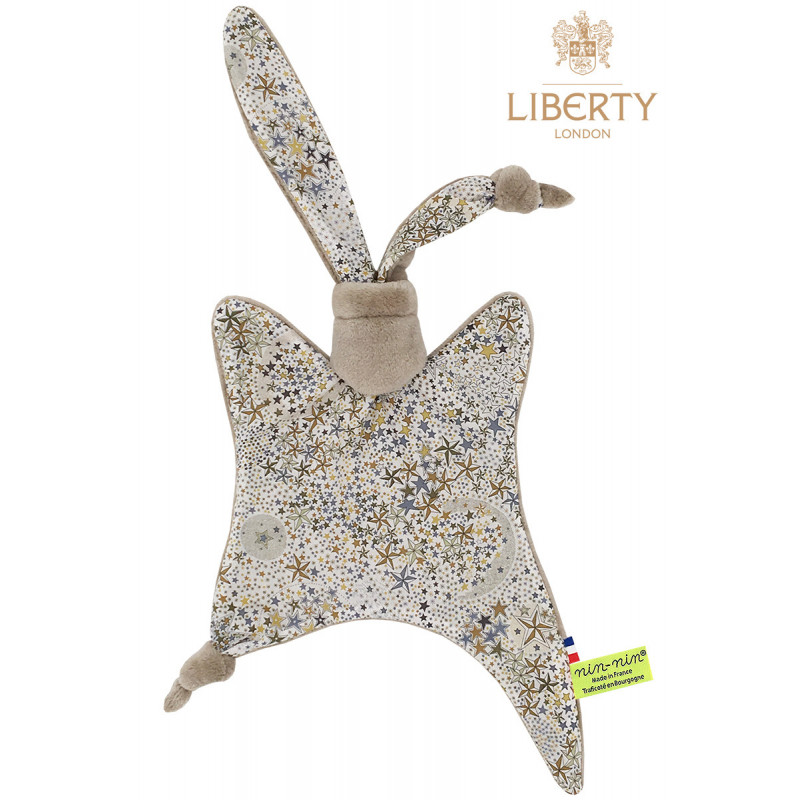 Doudou Le Pharell Liberty of London. Cadeau de naissance original personnalisable et made in France. Nin-Nin Doudou Le Pharell Liberty of London. Cadeau de naissance original personnalisable et made in France. Nin-Nin