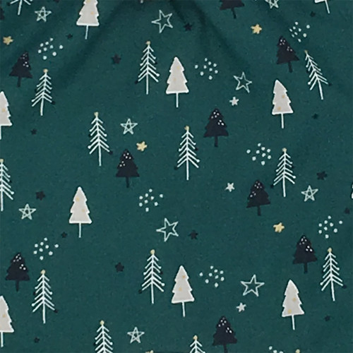 Tissu doudou de Noël le Forêt Noir. Cadeau de naissance personnalisé, original et made in France. Doudou Nin-Nin