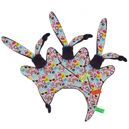 Etiquettes doudou personnalisé Le Madame. Cadeau de naissance personnalisable et made in France. Doudou Nin-Nin