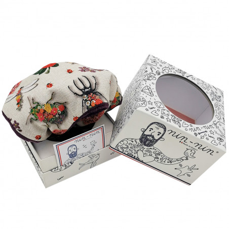 Doudou mouchoir L'Insetto. Cadeau de naissance personnalisé et made in France. Doudou Nin-Nin