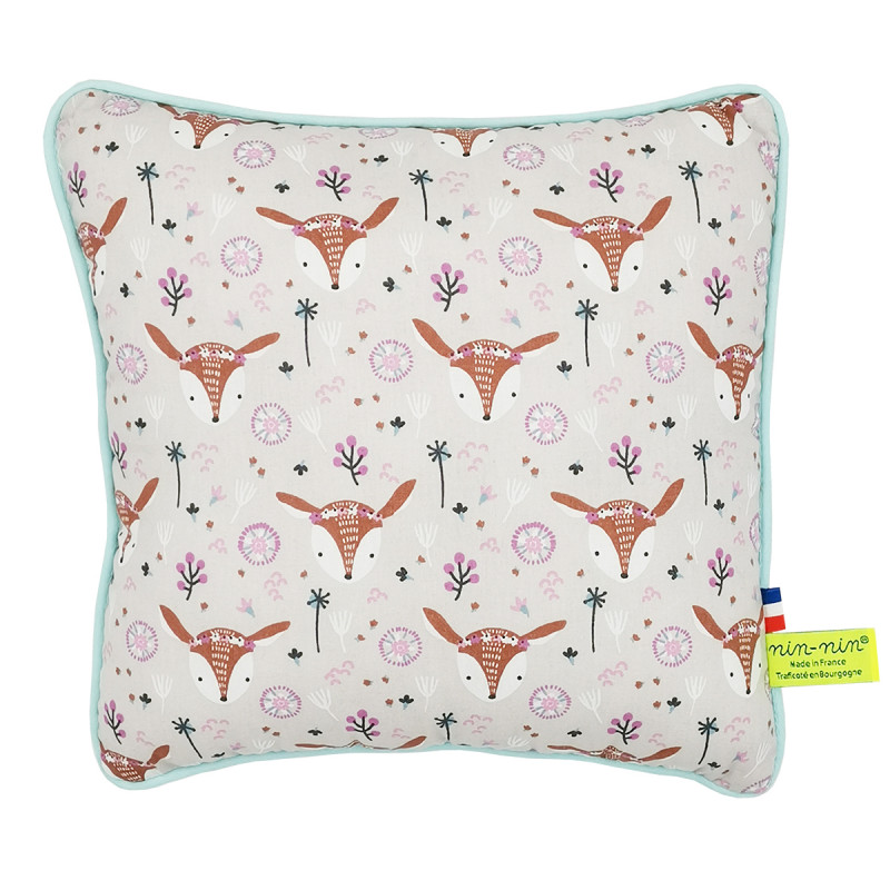 Coussin "Bohème". Cadeau de naissance original personnalisable et made in France. Nin-Nin