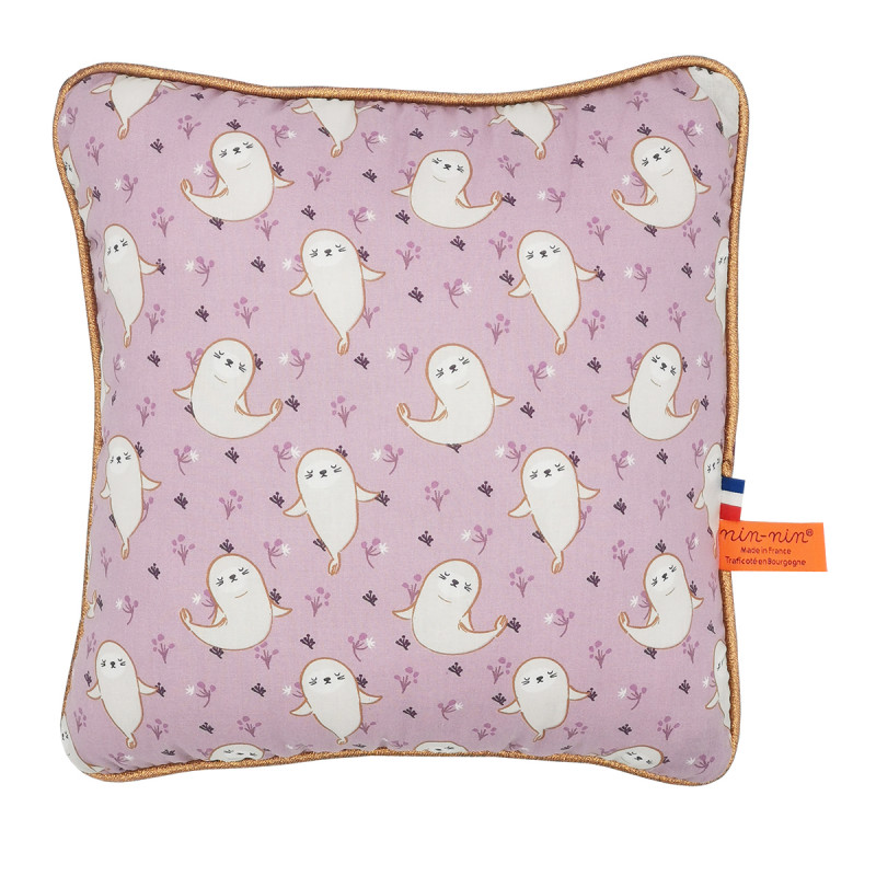 Coussin "What The Phoque". Cadeau de naissance original personnalisable et made in France. Nin-Nin Coussin "What The Phoque". Cadeau de naissance original personnalisable et made in France. Nin-Nin