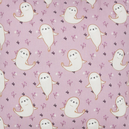 Tissu coussin "What The Phoque". Cadeau de naissance original personnalisable et made in France. Nin-Nin